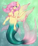  2018 areola breasts cheezayballz digital_media_(artwork) female fluttershy_(mlp) friendship_is_magic hair hi_res long_hair looking_at_viewer my_little_pony nipples nude pink_hair solo 
