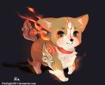  &lt;3 2018 ambiguous_gender blush canine collar corgi cute dog mammal senz solo video_games ōkami 