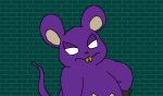  anger_mouse animated brick_wall green_background mammal mouse nishi rodent simple_background solo teeth yellow_teeth 