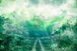  grass green highres leaf light nature no_humans original path plant road scenery sky texture tree vanishing_point 