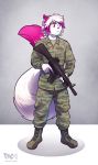  anthro camo feline gun male mammal military pac ranged_weapon tagme tychan weapon 