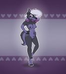  2018 anthro big_breasts blush breasts canine female galaxybun54 hair invalid_tag mammal nipples nude pussy renata_afton simple_background smile thick_thighs wolf 