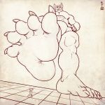  canine claws dingo feet humanoid_feet macro mammal modem_redpill muscular soles 