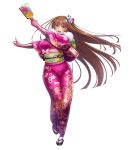  1girl aoi_nagisa_(metalder) blue_eyes breasts chinese_zodiac curvy happy japanese_clothes kimono koukawa_asuka large_breasts lilith-soft long_hair looking_at_viewer pig shiny shiny_skin smile solo taimanin_(series) taimanin_asagi taimanin_rpgx year_of_the_pig 