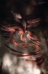  ashesdrawn avian bird digital_media_(artwork) fantasy feathered_wings feathers feral invalid_color red_feathers solo wings 