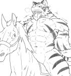  cuntboy equine feline feral horse intersex male mammal muscular tiger urakata5x 