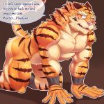  cuntboy dialogue feline intersex male mammal master/slave muscular tiger urakata5x 