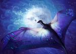  2012 digital_media_(artwork) digital_painting_(artwork) dragon feral horn membranous_wings neboveria solo spines wings 