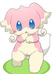  audino blush cub female looking_at_viewer nintendo pok&eacute;mon pok&eacute;mon_(species) pussy solo standing tatwuyan video_games young 