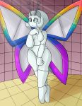  animal_humanoid antennae arthropod blue_eyes breasts butterfly_humanoid female humanoid insect_humanoid insect_wings machine mario_bros nintendo paper_mario robot solo tippi_(mario) video_games wings yoshimister 