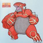  2018 3_toes 4_fingers ambiguous_gender anthro belly biped claws english_text exoskeleton featureless_crotch firefightdex fist front_view full-length_portrait grey_skin groudon hatching_(technique) hi_res legendary_pok&eacute;mon looking_away marker_(artwork) mfanjul mixed_media nintendo no_sclera nude open_mouth orange_eyes overweight overweight_ambiguous pen_(artwork) pink_tongue pok&eacute;mon pok&eacute;mon_(species) portrait prehensile_tail red_exoskeleton reptile roaring scalie shadow sharp_teeth simple_background solo spikes spread_legs spreading standing striped_exoskeleton stripes tail_hand teeth text toe_claws toes tongue toony traditional_media_(artwork) two_tone_exoskeleton video_games white_background white_claws wide_stance yellow_exoskeleton yellow_stripes 