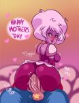  &lt;3 2018 alien anal anal_penetration anus cartoon_network clothing female gem_(species) holidays humanoid incest male mother mother&#039;s_day mother_and_son mrscrambled not_furry parent penetration penis pink_diamond_(steven_universe) sex son steven_quartz_universe steven_universe text 