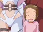  2girls angewomon digimon digimon_adventure_02 leotard yagami_hikari 