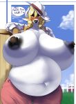  animal_humanoid anthro belly big_belly big_breasts big_butt bovine breasts butt butt_from_front cattle clothed clothing cow_humanoid daisy_(disambiguation) daisy_(furel) dialogue digital_media_(artwork) english_text engrish female hair horn huge_breasts humanoid looking_at_viewer mammal navel nipple_penetration nipple_plugs nipples obese opqhlak overweight penetration pregnant small_head solo text thick_thighs wide_hips 