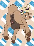  anus butt female ikakins looking_back nintendo pok&eacute;mon pok&eacute;mon_(species) pussy solo stantler teats video_games 