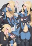  breasts clothed clothing cynthia_(pokemon) duo female female/female human interspecies lucario mammal maylene menma911 nintendo pok&eacute;mon pok&eacute;mon_(species) pussy text transformation translation_request vaginal video_games 