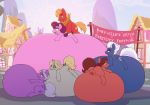  &lt;3 2018 big_macintosh_(mlp) building cum cum_inflation dear_darling_(mlp) equine female feral festival fond_feather_(mlp) friendship_is_magic group horn horse house inflation male male/female mammal my_little_pony night_glider_(mlp) pegasus pony ponyville sex stunnerpony sugar_belle_(mlp) swoon_song_(mlp) teats unicorn wings 