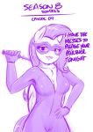  2018 anthro anthrofied breasts cleavage clothed clothing dialogue english_text equine fluttershy_(mlp) friendship_is_magic jcosneverexisted mammal mask monochrome my_little_pony pegasus riding_crop skinsuit solo text tight_clothing whip wings 