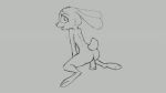  animated anthro black_and_grey butt dildo dildo_sitting disney female grey_background half-closed_eyes judy_hopps lagomorph long_ears looking_at_viewer looking_back looking_pleasured mammal masturbation monochrome nude open_mouth penetration qrog rabbit rear_view sex_toy simple_background sketch solo toying_self zootopia 