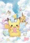  &gt;_&lt; 2017 ambiguous_gender cloud emolga flaaffy kanannbo nintendo open_mouth pachirisu pikachu pok&eacute;mon pok&eacute;mon_(species) raichu rotom shinx star video_games 