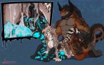  2018 anthro breasts charr cum duo feline female fur guild_wars hair kisha male mammal nipples nude pussy stoopix video_games 