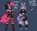  anthro big_breasts breasts cleavage clothed clothing digital_media_(artwork) duo earth_pony english_text equine female friendship_is_magic horse hugtastic_pinkie_pie mammal maud_pie_(mlp) my_little_pony pinkie_pie_(mlp) pony somescrub text 