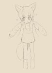  &lt;3 2016 animal_humanoid blush bokustar_fox clothing disembodied_hand fox_humanoid hoodie humanoid male open_mouth sketch solo young 