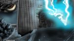  building city destruction electricity godzilla godzilla_(series) kaijuu lightning no_humans toho_(film_company) 