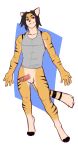  2016 alabaster_(supki) anthro balls bottomless clothed clothing crossgender digital_media_(artwork) erection eyewear faint feline goggles grin humanoid_penis male mammal nude penis sand_cat simple_background smile solo stripes white_background 