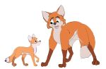  age_difference all_fours animal_genitalia animated balls canine cub duo father father_and_son feral fox fur incest male male/male mammal older_male parent penis_nursing sheath simple_background size_difference son vixel young younger_male 