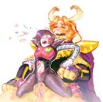  2015 anthro asgore_dreemurr barelynsfw_(artist) black_hair blonde_hair blush boss_monster caprine chair_position clothed clothing cum cum_inside cuntboy cuntboy/male duo erection from_behind_position fur girly goat hair hi_res horn humanoid humanoid_penis internal intersex intersex/male large_penetration larger_male machine male mammal mettaton mettaton_ex on_lap open_mouth penetration penis robot sex shiny shocked simple_background sitting sitting_on_lap size_difference smaller_cuntboy smaller_intersex soul straddling undertale video_games white_fur 