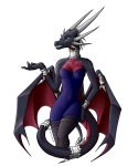  2013 alpha_channel anthro blue_eyes cynder digital_media_(artwork) dragon female horn jewel-thief scalie simple_background solo spyro_the_dragon this_waist transparent_background video_games western_dragon 