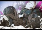  armor canine dragon female human larger_female macro male mammal micro new_conglomerate planetside planetside_2 sergal size_difference smaller_male snow thesociallyawkwardpinguin wolf 