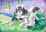  aleu_moonshadow alientiamat canine cohasset equine female fox friendship_is_magic hooves horn male mammal my_little_pony traditional_media_(artwork) unicorn winged_unicorn wings 