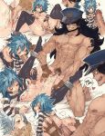  1girl anal ass ass_grab black_hair blue_hair blush bottomless breast_grab breasts breasts_apart clitoris clothed_sex colored_pubic_hair couple doggystyle drooling fairy_tail fellatio finger_in_another's_mouth finger_in_mouth fingering gajeel_redfox grabbing grin hat hetero highres levy_mcgarden licking_lips lying masturbation medium_breasts missionary nipples on_back oral penis penis_awe penis_piercing piercing police police_hat police_uniform prison_clothes pubic_hair pussy pussy_juice role_play rusky saliva self_fondle sex sharp_teeth shirt_lift smile smirk spanked spiked_hair sweat teeth tongue tongue_out torn_clothes uncensored uniform vaginal 