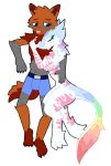  blush canine cuddling duo female fox hug male male/female mammal marcus_mordecai sergal unknown_artist xievva 