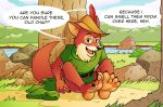  2018 3rdharleyjoe 4_toes anthro barefoot black_nose canine claws clothing disney english_text feet foot_fetish fox fur hat hi_res male mammal robin_hood robin_hood_(disney) signature simple_background text toe_claws toes 