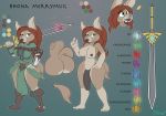  2018 anthro armor auburn_hair balls big_breasts big_butt big_lips big_penis breasts butt clothed clothing dickgirl digital_drawing_(artwork) digital_media_(artwork) donkey english_text equine eyelashes flaccid fur green_eyes hair hi_res holding_object holding_weapon huge_butt huge_penis humanoid_penis intersex lips long_hair looking_at_viewer mammal melee_weapon miso_souperstar model_sheet multicolored_fur nipples nude penis rhona_merrymug simple_background smile solo standing sword tan_fur text thick_thighs two_tone_fur weapon wide_hips 