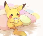  &lt;3 2017 ambiguous_gender ampharos beverage cup cyndaquil kanannbo nintendo pikachu pok&eacute;mon pok&eacute;mon_(species) video_games 