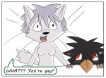  ambiguous_gender avian breasts canine chibi colrblnd_(artist) comic cute days_felter dog duo duzt_(artist) english_text female gryphon mammal measureup oata_rinsky samoyed text 