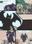  2013 after_sex anthro armor blush comic dialogue dragon eins english_text falz hi_res male ruze scalie text walking western_dragon zerofox1000 