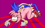  2018 all_fours amy amy_rose butt clothing doggystyle footwear from_behind_position girly mammal nativefall sex shoes simple_background sonic_(series) sonic_the_hedgehog thick_thighs 
