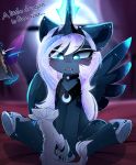  2018 blue_eyes cosmic_feathers cosmic_hair digital_media_(artwork) dildo dragon eastern_dragon equine eyelashes feathered_wings feathers female feral friendship_is_magic fur hair hooves horn magnaluna mammal my_little_pony open_mouth princess_luna_(mlp) sex_toy sitting teeth tongue white_fur white_hair winged_unicorn wings 