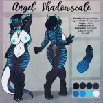  angel_shadowscale anthro big_breasts breasts cetacean draconic dragon equine glowing horse knot mammal marine model_sheet orca palette penis reptile scalie shine shiny solo standing tokaido whale wide_hips wyvern wyvern_hybrid 