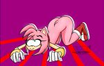  2018 all_fours amy amy_rose anthro blush butt clothing doggystyle footwear from_behind_position girly mammal nativefall sex shoes simple_background single sonic_(series) sonic_the_hedgehog thick_thighs 