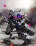  &lt;3 1_eye 4_fingers absurd_res big_gun blue_eyes blush body_writing colored_nails doll_joints english_text front_view full-length_portrait glowing glowing_eyes grey_skin gun hi_res holding_object light_skin machine northstar_(titanfall) not_furry pale_skin pink_nails portrait psyk323 ranged_weapon robot solo text thick_thighs titanfall video_games weapon 