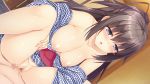  akabeisoft3 akizora_momiji black_hair blush breasts censored game_cg gray_eyes hataraku_otona_no_ren&#039;ai_jijou_2 long_hair mitaki_manami nipples pussy pussy_juice sex 