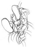  2010 anthro black_and_white breasts echidna female forced is_(artist) mammal monochrome monotreme mostly_nude pussy rape simple_background sonic_(series) tentacle_rape tentacles tikal_the_echidna white_background 