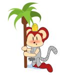  anthro balls blush cat-twink coconuts_(character) cum cum_on_ground looking_at_viewer machine male mammal monkey palmtree penis primate robot simple_background solo sonic_(series) unusual_penis white_background 
