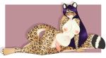  anthro balls big_breasts breasts cheetah dickgirl feline hiddenwolf humanoid_penis intersex lying mammal nipples nude on_side penis slightly_chubby smile solo uncut wide_hips 